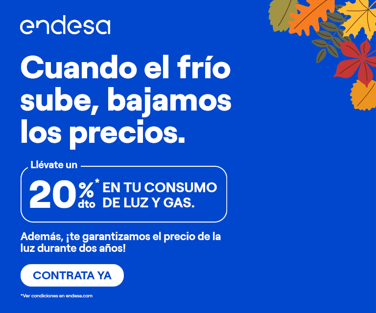 Promo 20% Endesa - Llévate un 20% en tu consumo de luz y gas